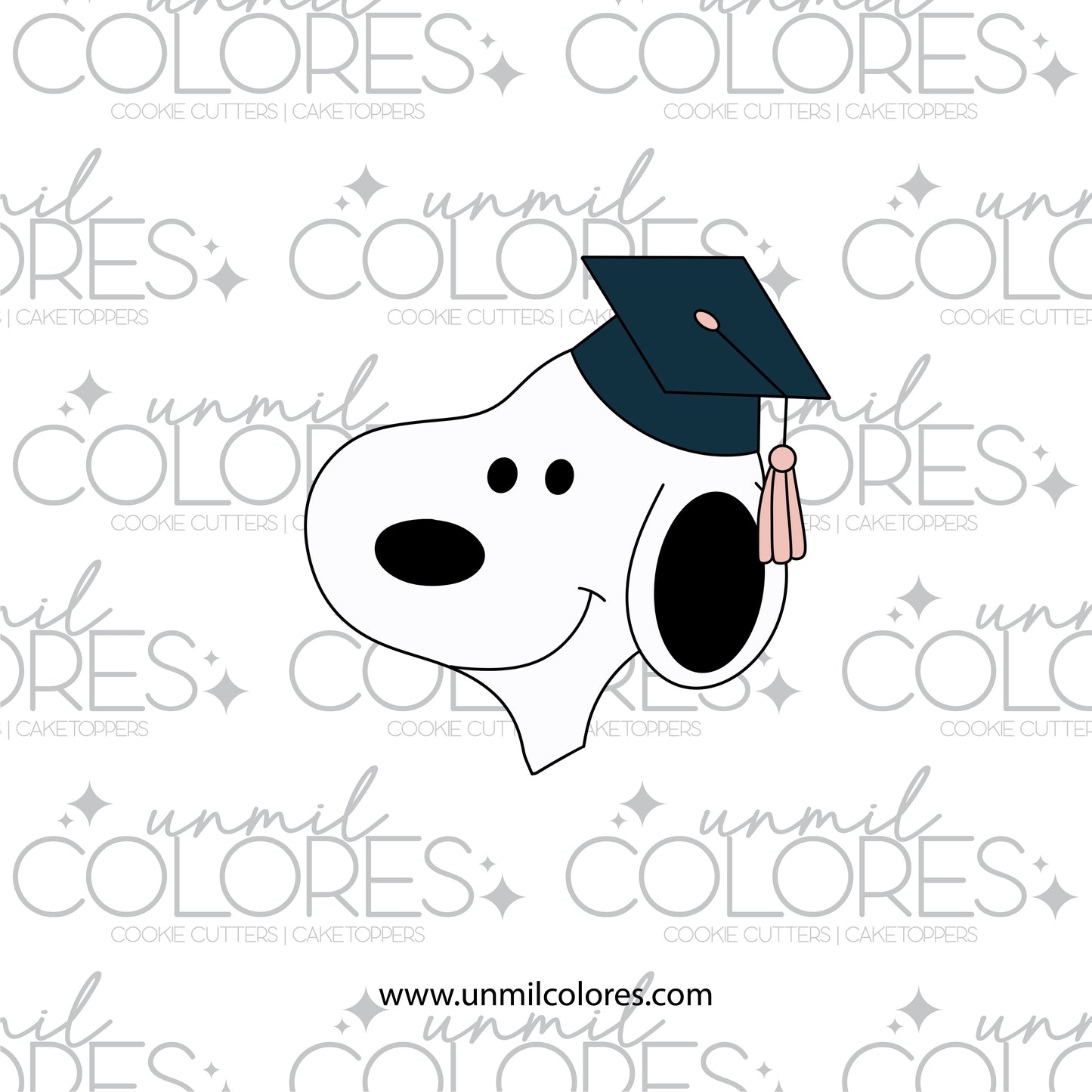 Cortador de Galleta Snoopy Graduación