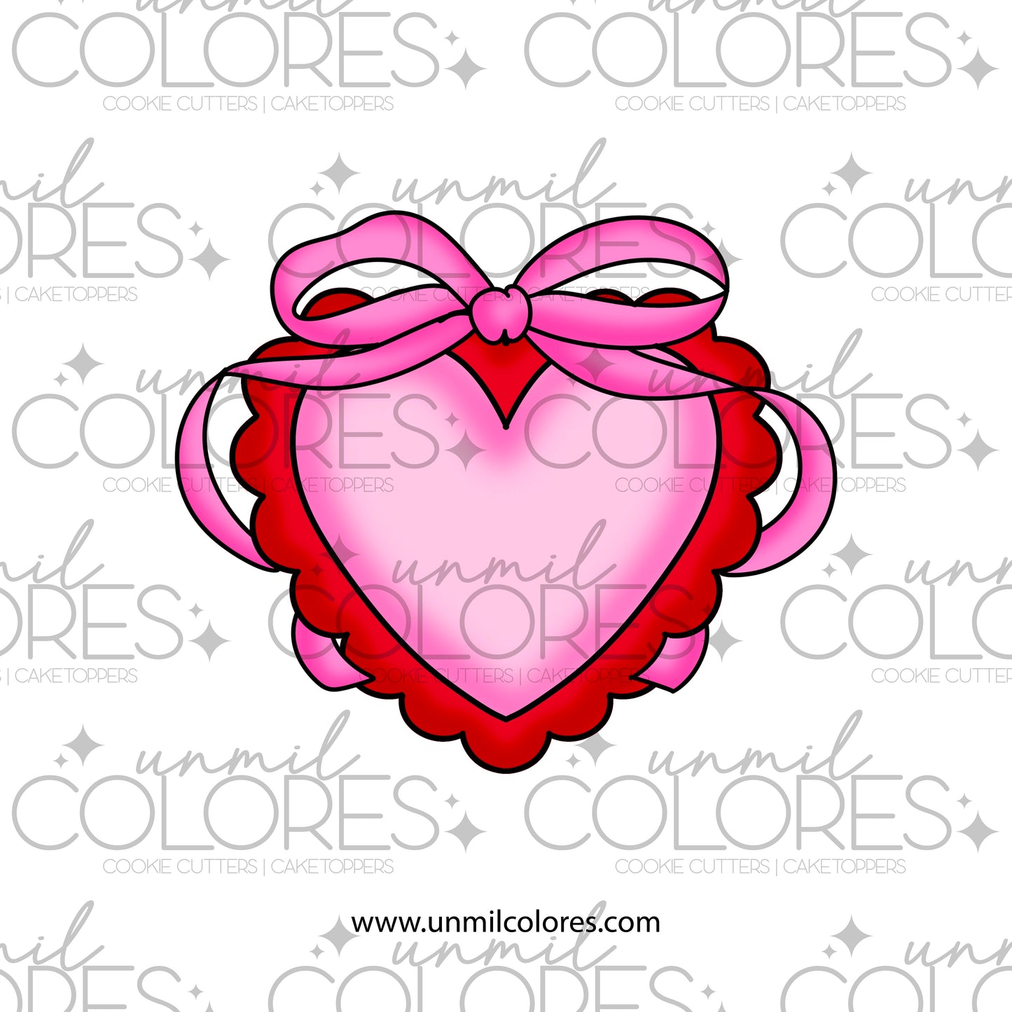 Cortador de Galleta Corazón Coquette