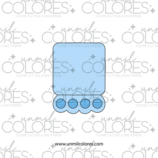 Cortador de Galleta Placa Acuarela 01