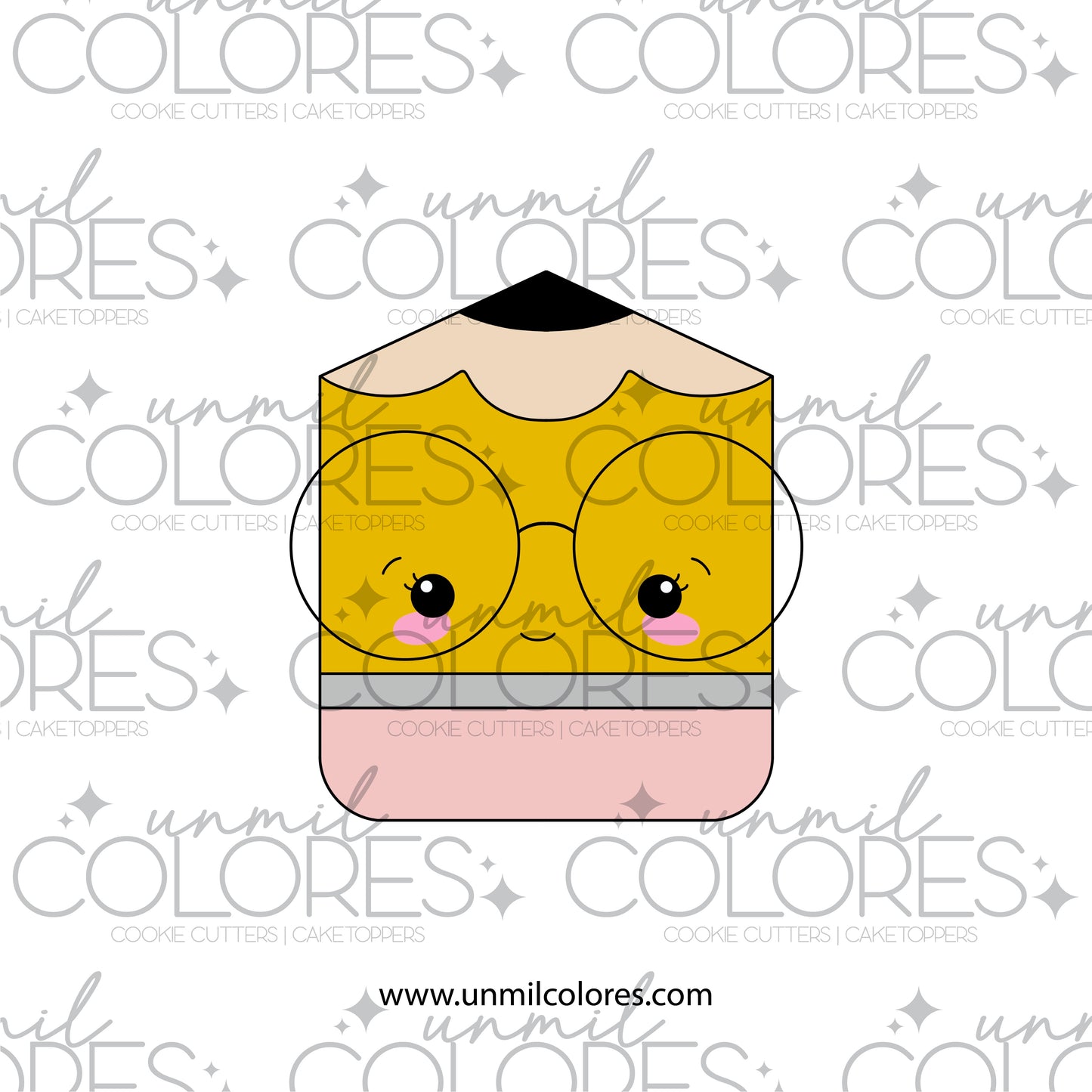 Cortador de Galleta Lápiz con Lentes