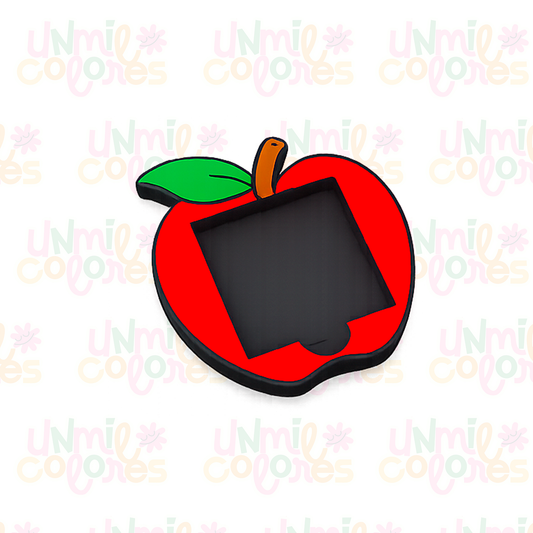 Porta Notas Adhesivas - Manzana Roja